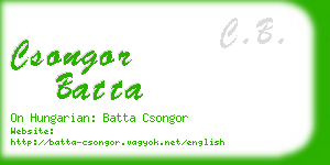 csongor batta business card